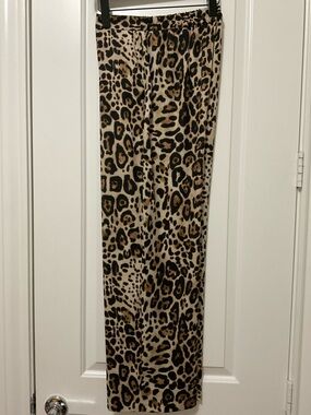 Zara Leopard Print Skirt - Black & Tan